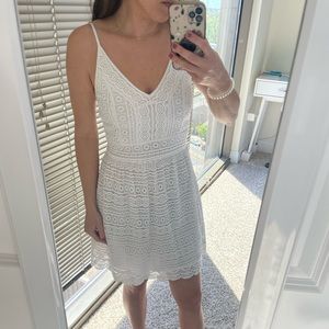 Abercrombie White Crochet Dress